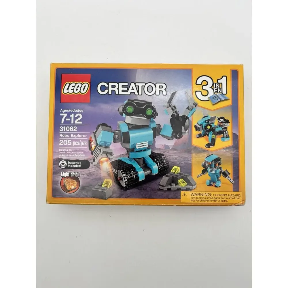 New In Box Retired LEGO Creator 31062 - 3 in 1 Robo Explorer New Sealed